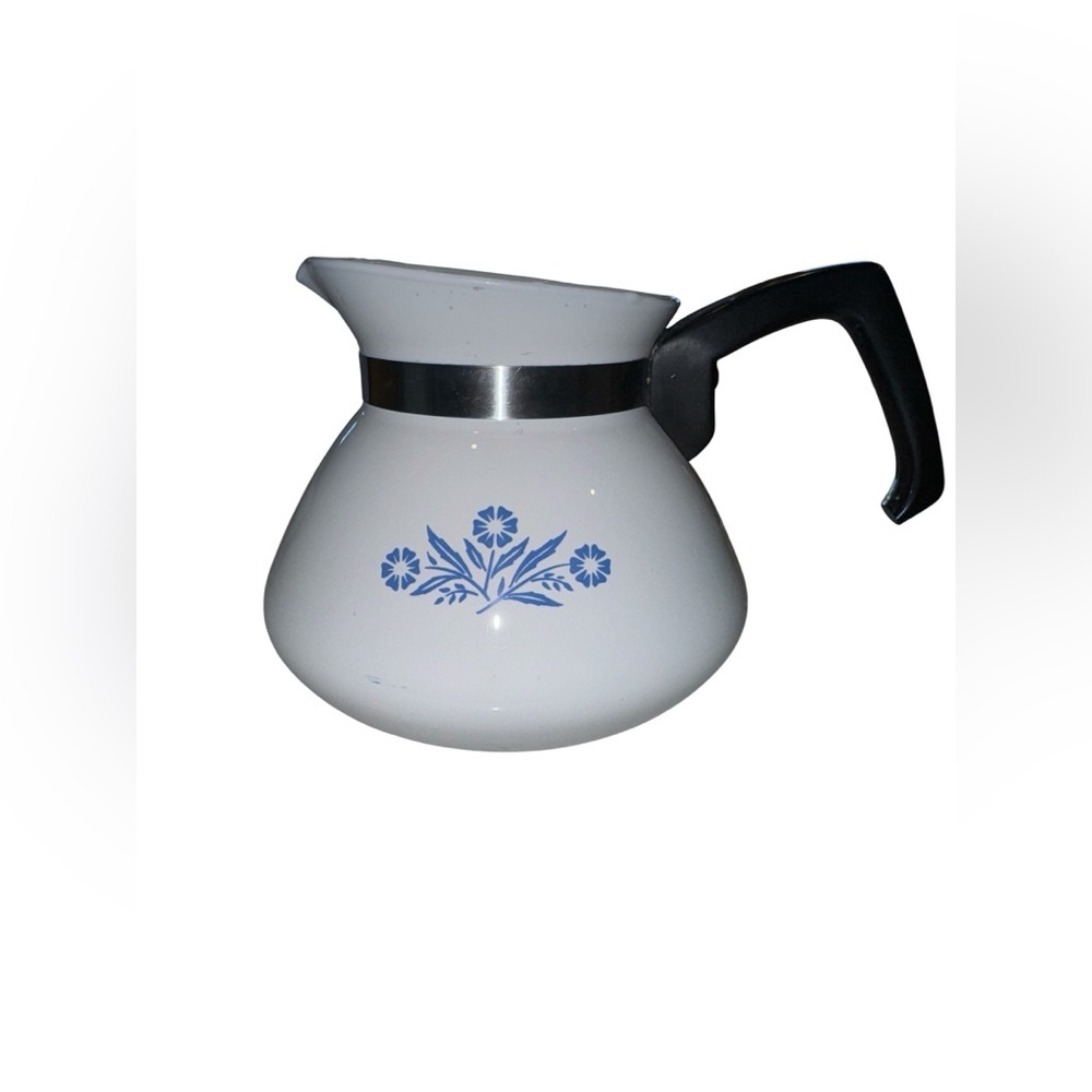 Corningware White and Blue Coffee Carafe Kitchen Essential